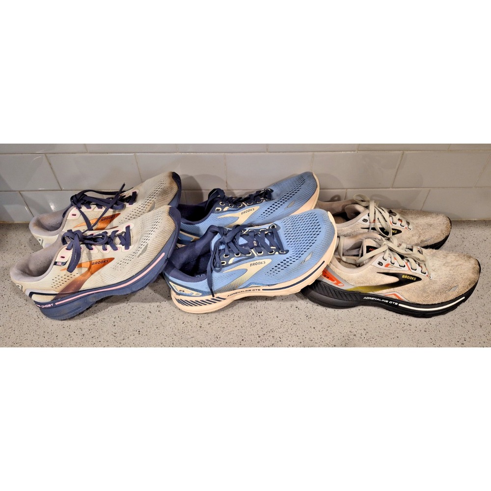 Brooks Adrenaline & Ghost Women's Running Shoes (Lot of 3) Athletic Sneakers
